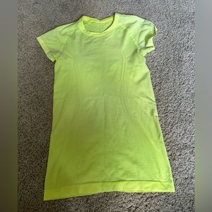 Yellow Lululemon Swiftly Tech Tee- Size: 2/4